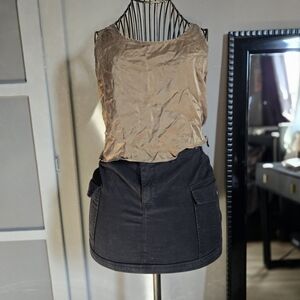 Women's Tan Sleeveless Top